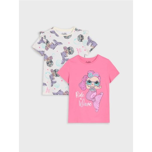 Sinsay - Koszulki 2 pack L.O.L Surprise - różowy ze sklepu Sinsay w kategorii Bluzki dziewczęce - zdjęcie 179096345