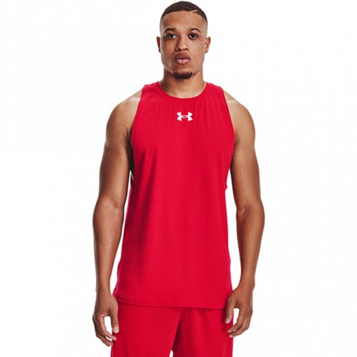 Męski top treningowy Under Armour UA Zone Tank - czerwony ze sklepu Sportstylestory.com w kategorii T-shirty męskie - zdjęcie 179097969