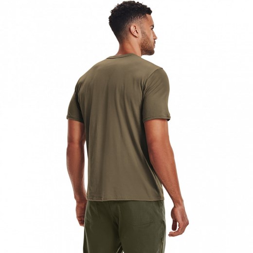 Męska koszulka taktyczna UNDER ARMOUR M Tac Cotton T - brązowa Under Armour 3XL Sportstylestory.com