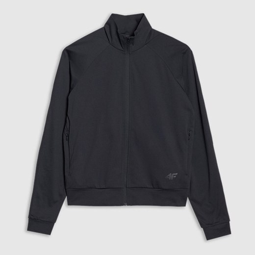 Damska bluza treningowa 4F 4FRSS25TFSWF635 - czarna ze sklepu Sportstylestory.com w kategorii Bluzy damskie - zdjęcie 179098028