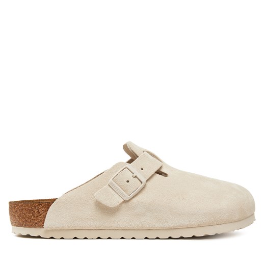 Klapki Birkenstock Boston zamsz 1027667 Biały 44 eobuwie.pl