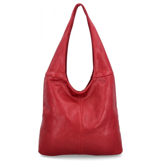 Uniwersalne Torebki Damskie Shopper Bag firmy Hernan HB0141 Ciemno Bordowa Hernan One Size okazyjna cena PaniTorbalska