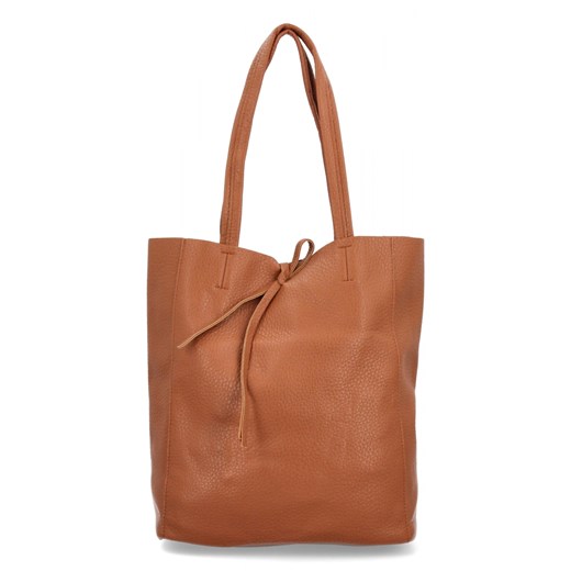 Torebka Damska Shopper Bag z Kosmetyczką firmy Herisson 15R355 Ruda ze sklepu PaniTorbalska w kategorii Torby Shopper bag - zdjęcie 179100169