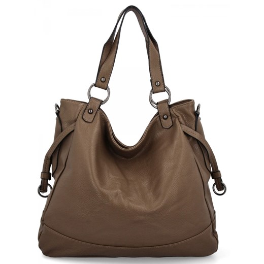 Uniwersalna Torebka Damska XL firmy Hernan HB982 Ziemista ze sklepu PaniTorbalska w kategorii Torby Shopper bag - zdjęcie 179100197