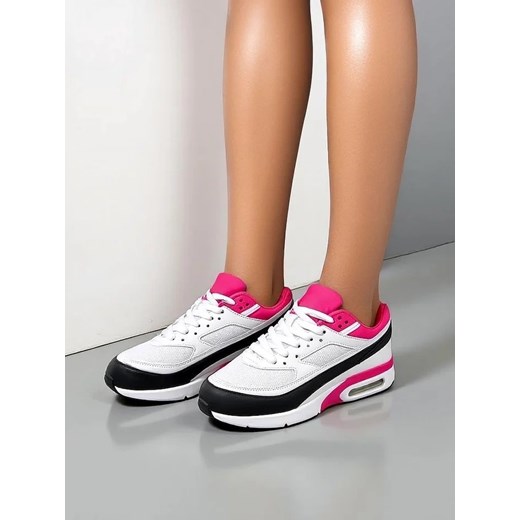 Buty sportowe damskie białe Royalfashion.pl sneakersy wiązane
