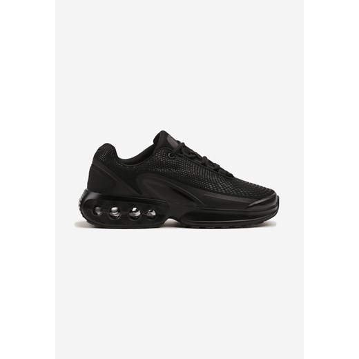 Czarne Buty Sportowe Sneakersy na Grubej Tłoczonej Podeszwie Uliathiela ze sklepu born2be.pl w kategorii Buty sportowe męskie - zdjęcie 179101986