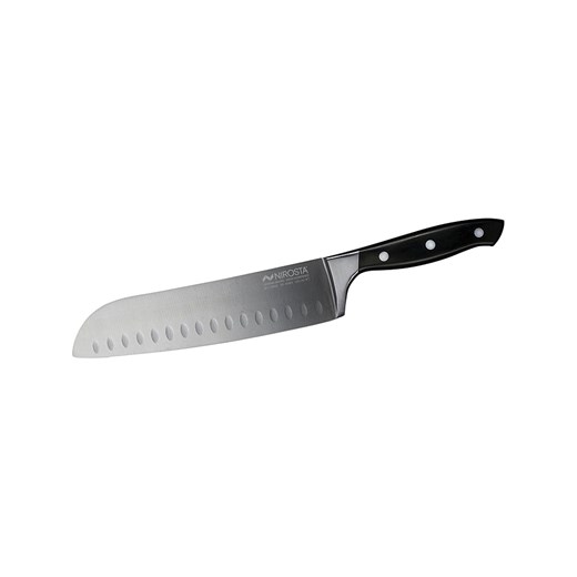 Nirosta Nóż santoku &quot;Trinity&quot; w kolorze czarno-srebrnym - dł. 20 cm ze sklepu Limango Polska w kategorii Noże kuchenne - zdjęcie 179103019