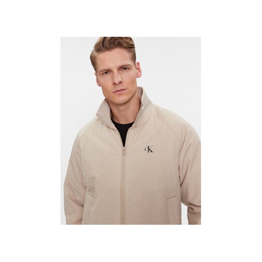Calvin Klein Jeans Kurtka bomber Harrington J30J324697 Beżowy Regular Fit M MODIVO