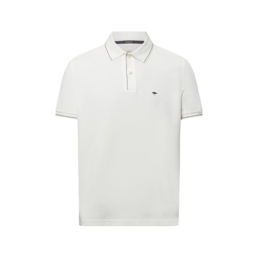 Fynch-Hatton Męska koszulka polo Mężczyźni Bawełna biały jednolity ze sklepu vangraaf w kategorii T-shirty męskie - zdjęcie 179105957
