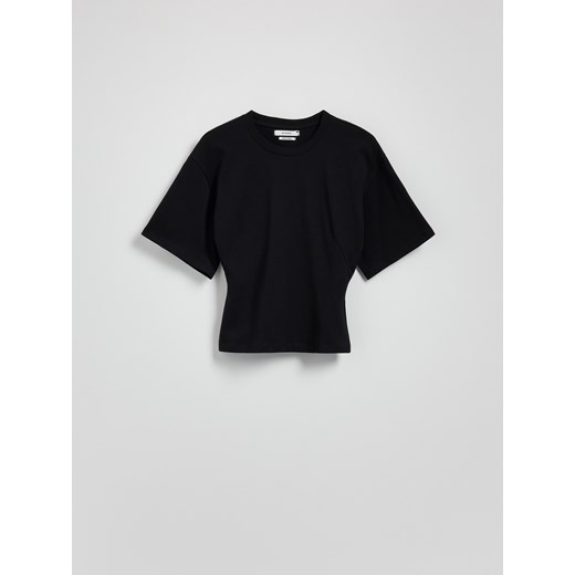 Reserved - Taliowany t-shirt - czarny Reserved XL Reserved