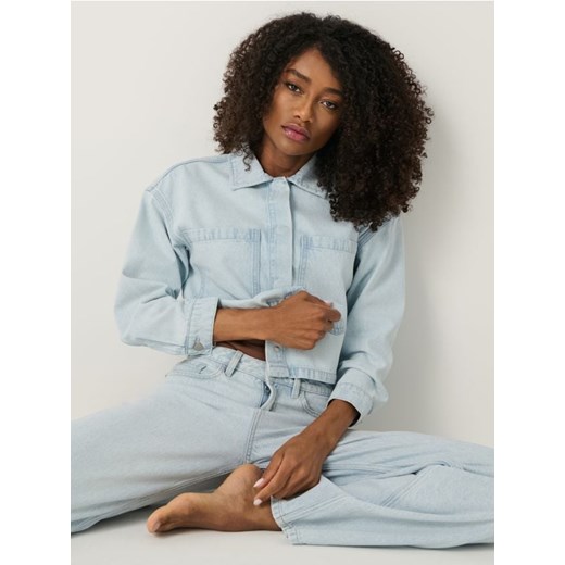 Sinsay - Jeansy high waist - niebieski ze sklepu Sinsay w kategorii Jeansy damskie - zdjęcie 179109087