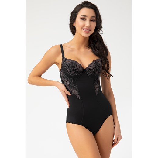 Gorsenia 184 Livia Body wyszczuplające, czarny ze sklepu kontri.pl w kategorii Body damskie - zdjęcie 179111646