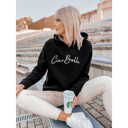 bluza bella czarna one size ze sklepu UBRA w kategorii Bluzy damskie - zdjęcie 179112037