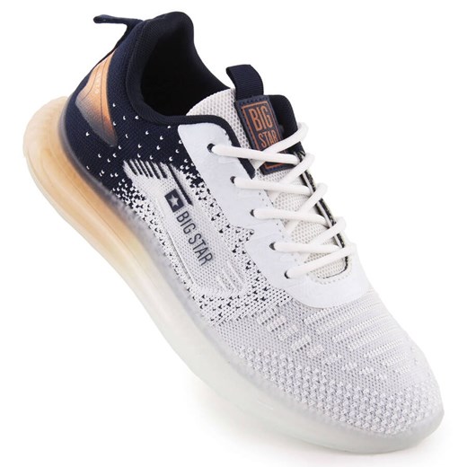Buty sportowe męskie biało-czarne Big Star NN174474 białe 41 ButyModne.pl