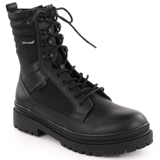 Buty męskie skórzane Big Star OO174164 taktyczne czarne ze sklepu ButyModne.pl w kategorii Buty zimowe męskie - zdjęcie 179112566