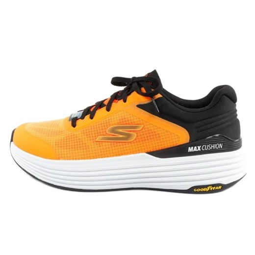 Buty do biegania Skechers Max Cushioning 220932/ORBK żółte ze sklepu ButyModne.pl w kategorii Buty sportowe męskie - zdjęcie 179112625