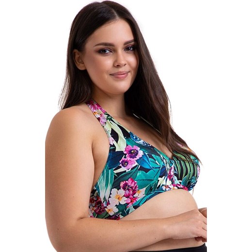 Dwuczęściowy strój kąpielowy plus size 28/03, Kolor czarny-wzór, Rozmiar XL, Primo ze sklepu Primodo w kategorii Stroje kąpielowe - zdjęcie 179113777