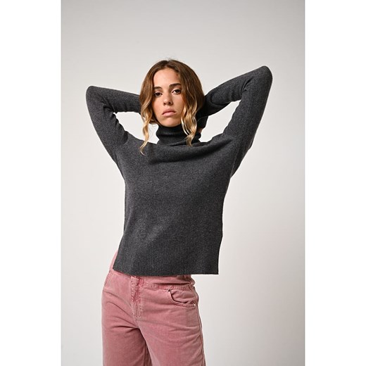 AUTHENTIC CASHMERE Kaszmirowy golf &quot;Fornet&quot; w kolorze antracytowym ze sklepu Limango Polska w kategorii Swetry damskie - zdjęcie 179113807