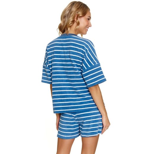 Doctor Nap niebieska piżama damska w paseczki PM.7226.BLUE, Kolor niebieski, Rozmiar M, Doctor Nap ze sklepu Intymna w kategorii Piżamy damskie - zdjęcie 179114046