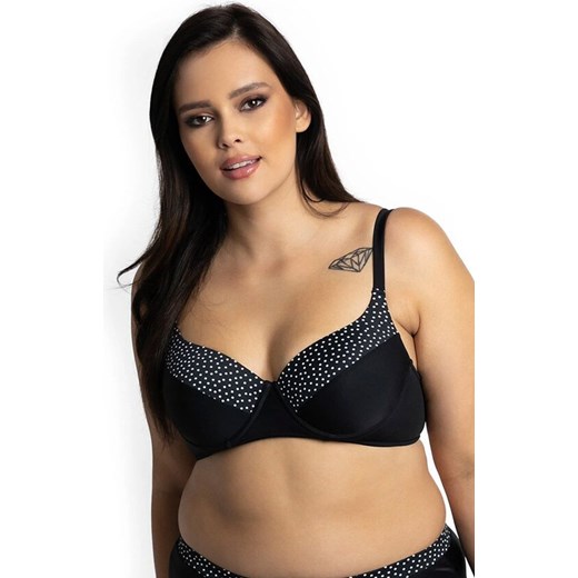 Dwuczęściowy strój kąpielowy ze spodenkami plus size 76/10, Kolor czarny, Primo XL wyprzedaż Intymna