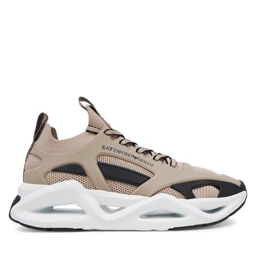 Buty sportowe męskie Emporio Armani beżowe na wiosnę 