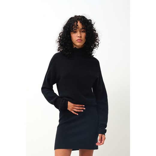 AUTHENTIC CASHMERE Kaszmirowy golf w kolorze czarnym ze sklepu Limango Polska w kategorii Swetry damskie - zdjęcie 179114445