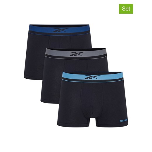 Reebok Bokserki (3 pary) &quot;Brock&quot; w kolorze czarnym Reebok XL Limango Polska okazyjna cena