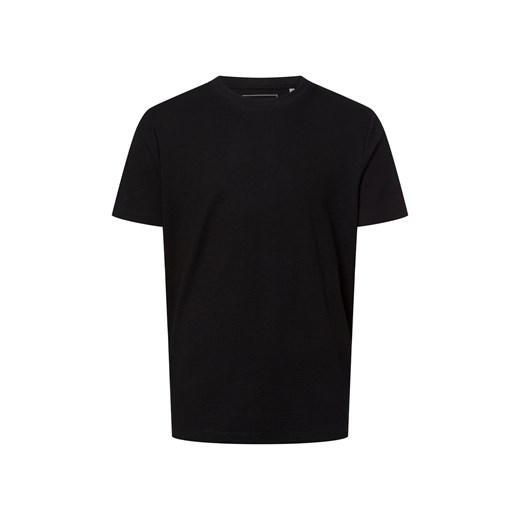 Tom Tailor Denim Koszulka męska Mężczyźni Bawełna czarny jednolity ze sklepu vangraaf w kategorii T-shirty męskie - zdjęcie 179117387