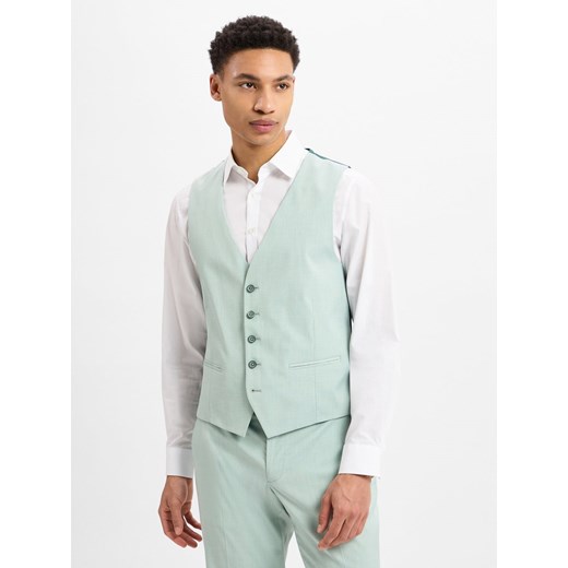 Finshley & Harding Męska kamizelka garniturowa - Alameda Mężczyźni Slim Fit Finshley & Harding 56 vangraaf