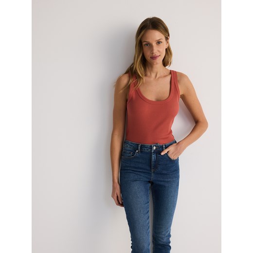 Bluzka damska Reserved z okrągłym dekoltem 