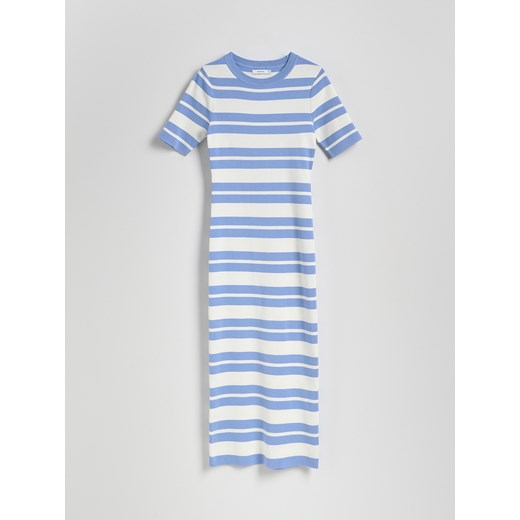 Reserved - Bawełniana sukienka maxi - jasnoniebieski Reserved L Reserved