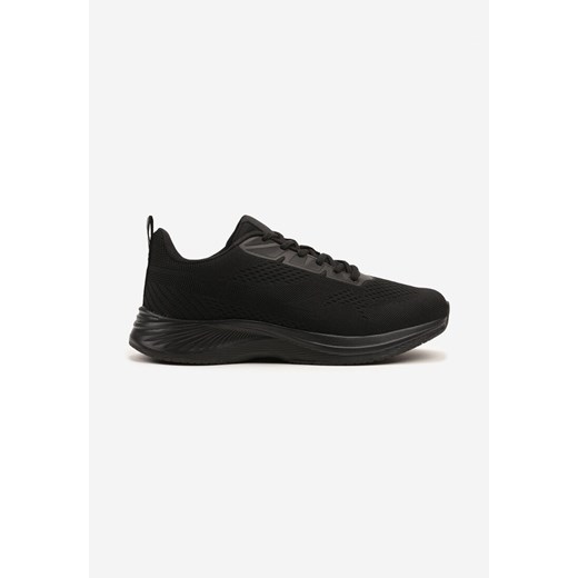 Czarne Buty Sportowe Sneakersy Ozdobione Tłoczeniem Sarivara ze sklepu born2be.pl w kategorii Buty sportowe męskie - zdjęcie 179120888