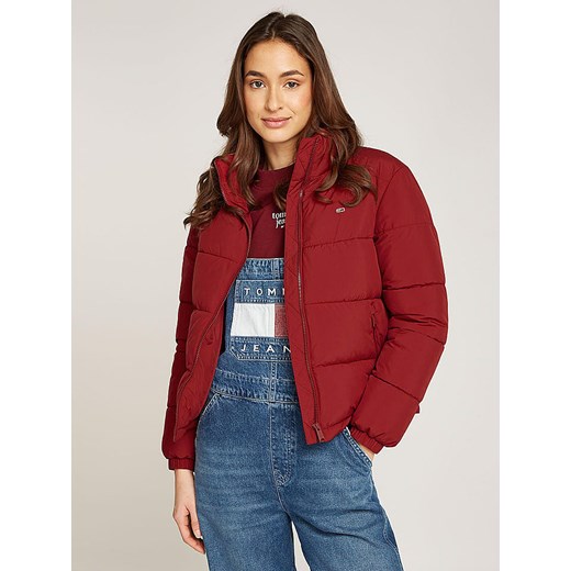 TOMMY JEANS Kurtka zimowa w kolorze czerwonym ze sklepu Limango Polska w kategorii Kurtki damskie - zdjęcie 179121479