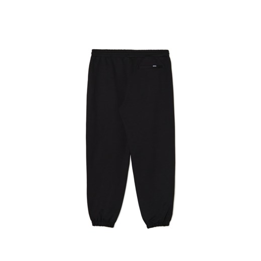 Cropp - Czarne dresy z drobnym nadrukiem - czarny Cropp XS Cropp