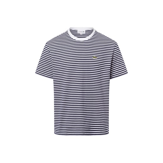 Lacoste Koszulka męska Mężczyźni Bawełna granatowy w paski ze sklepu vangraaf w kategorii T-shirty męskie - zdjęcie 179128268