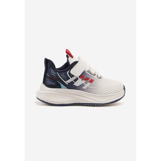 Biało-Niebieskie Buty Sportowe Sneakersy z Rzepem na Piankowej Podeszwie Naissina ze sklepu born2be.pl w kategorii Buty sportowe dziecięce - zdjęcie 179128577