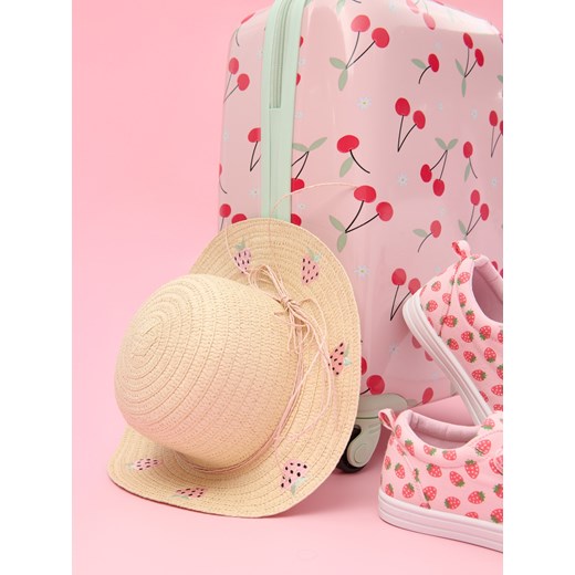 Sinsay - Pleciony kapelusz z motywem owocowym - kremowy Sinsay L Sinsay