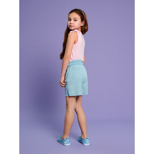 Sinsay - Koszulka na wiązanych ramiączkach - różowy Sinsay 116 Sinsay