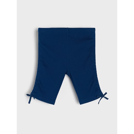 Sinsay - Kolarki z prążkowanej dzianiny - granatowy Sinsay 128 Sinsay