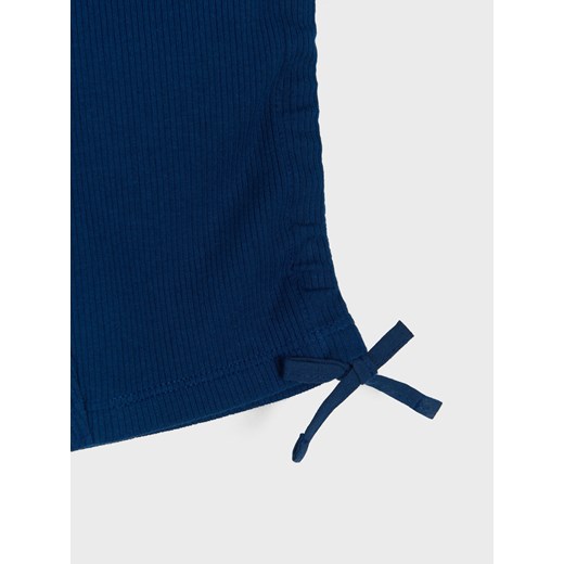 Sinsay - Kolarki z prążkowanej dzianiny - granatowy Sinsay 140 Sinsay