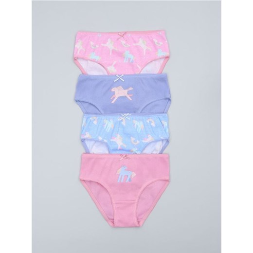 Sinsay - Majtki 4 pack - wielobarwny Sinsay 122/128 Sinsay
