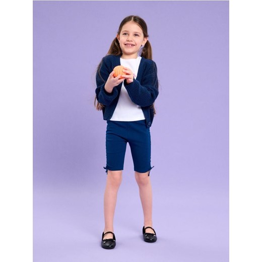 Sinsay - Kolarki z prążkowanej dzianiny - granatowy - id: 908DR-59X - marki Sinsay - 179129928 Sinsay - Kolarki z prążkowanej dzianiny - granatowy ze sklepu Sinsay w kategorii Spodenki dziewczęce - zdjęcie 179129928