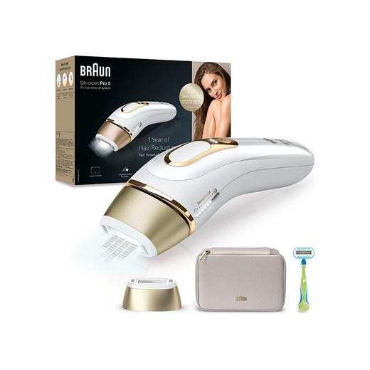 Braun Depilator IPL "Silk-expert Pro IPL PL5052" w kolorze złoto-białym - id: 15454013 - marki Braun - 179130556 Braun Depilator IPL "Silk-expert Pro IPL PL5052" w kolorze złoto-białym ze sklepu Limango Polska w kategorii Depilacja - zdjęcie 179130556