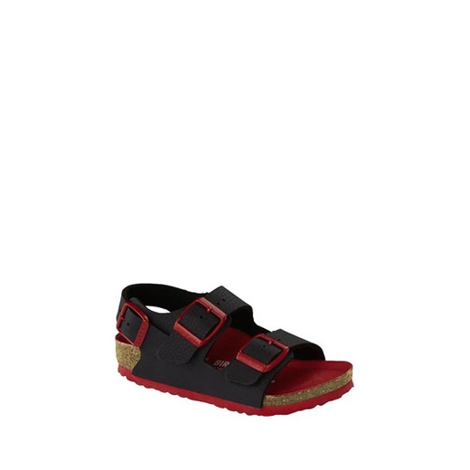 Birkenstock Sandały &quot;Milano&quot; w kolorze czarno-czerwonym ze sklepu Limango Polska w kategorii Sandały dziecięce - zdjęcie 179132276