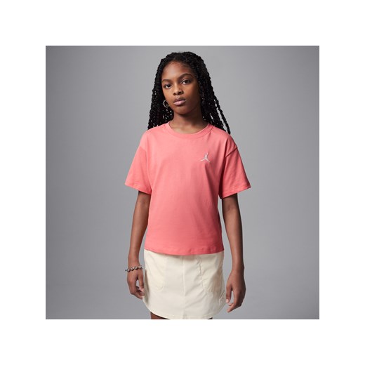 T-shirt dla dużych dzieci Jordan Brooklyn Essentials - Różowy ze sklepu Nike poland w kategorii T-shirty męskie - zdjęcie 179134049