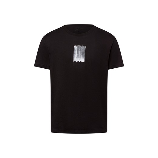 Calvin Klein Jeans Koszulka męska Mężczyźni Bawełna czarny nadruk ze sklepu vangraaf w kategorii T-shirty męskie - zdjęcie 179137417