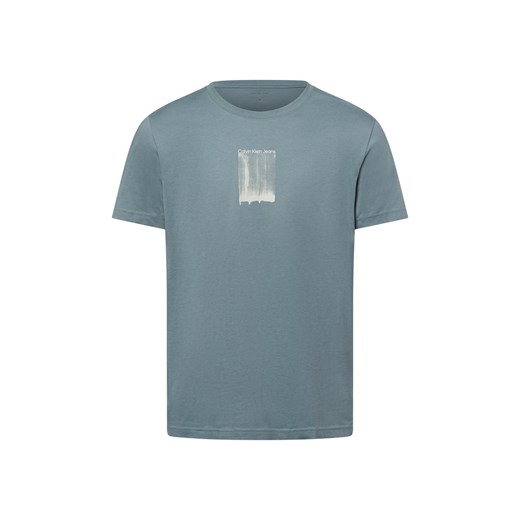 Calvin Klein Jeans Koszulka męska Mężczyźni Bawełna niebieski nadruk ze sklepu vangraaf w kategorii T-shirty męskie - zdjęcie 179137418
