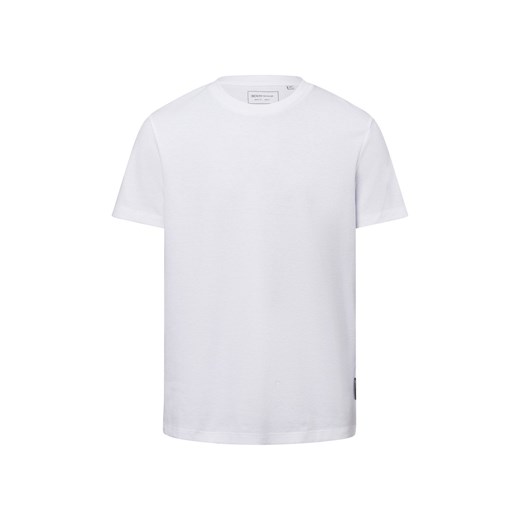 Tom Tailor Denim Koszulka męska Mężczyźni Bawełna biały jednolity ze sklepu vangraaf w kategorii T-shirty męskie - zdjęcie 179137435