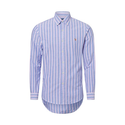 Polo Ralph Lauren Męska koszula casual Mężczyźni Modern Fit Bawełna niebieski w paski ze sklepu vangraaf w kategorii Koszule męskie - zdjęcie 179137449