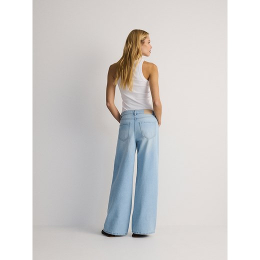 Reserved - Jeansy wide leg baggy - niebieski Reserved 36 Reserved